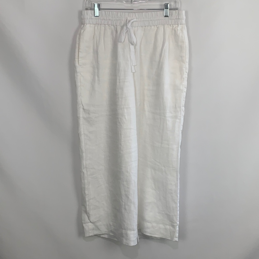 J Crew NWT white wide leg slacks - Picture 2 of 10
